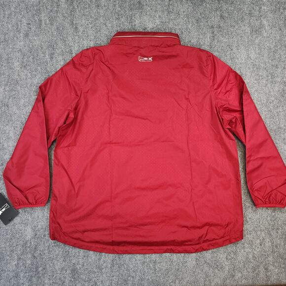 Atlanta Falcons Jacket Womens XXL Red Long Sleeve Zip Up Hood MSX NFL Casual - Picture 4 of 16